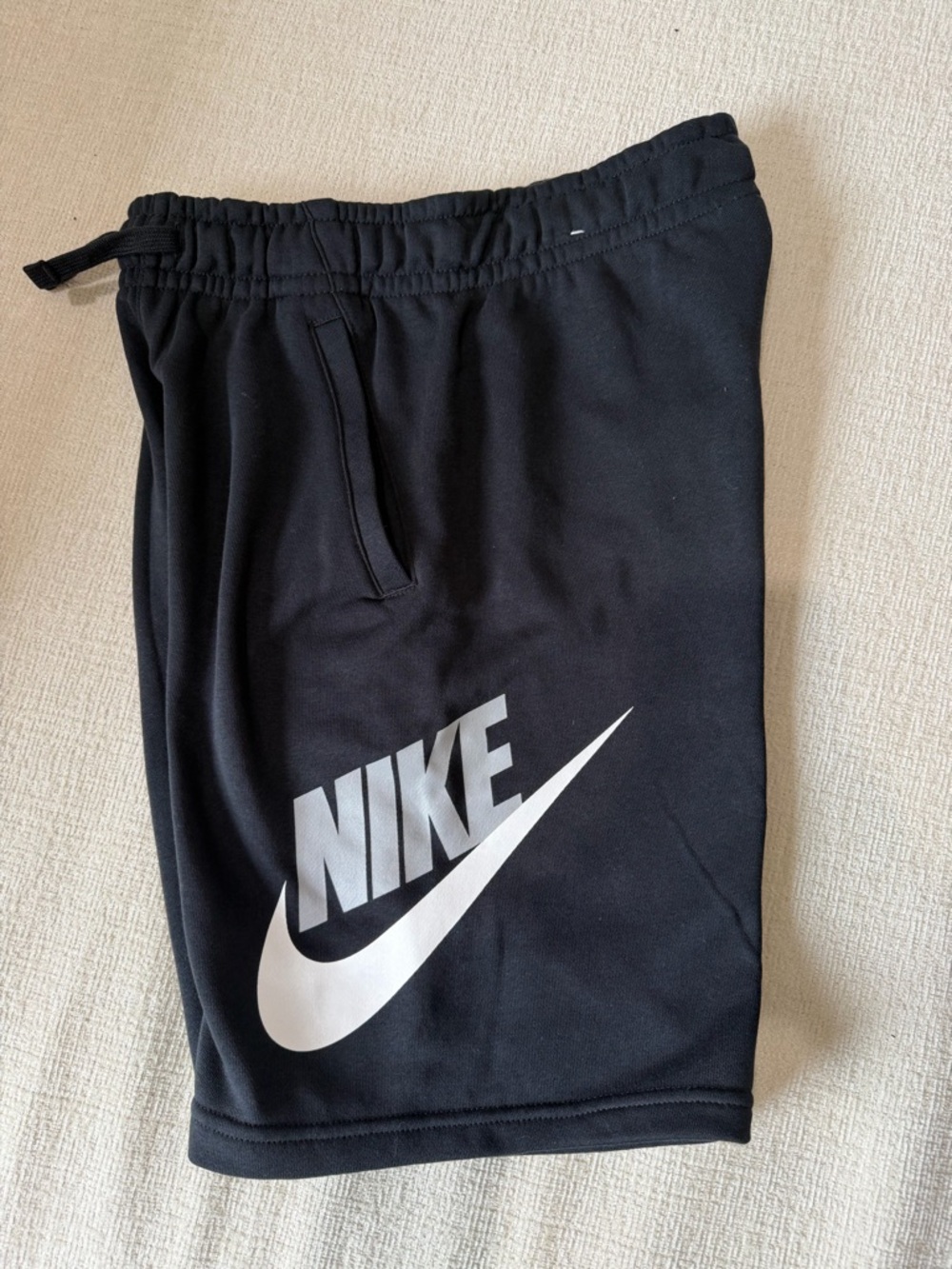 Nike Black Shorts with White Logo